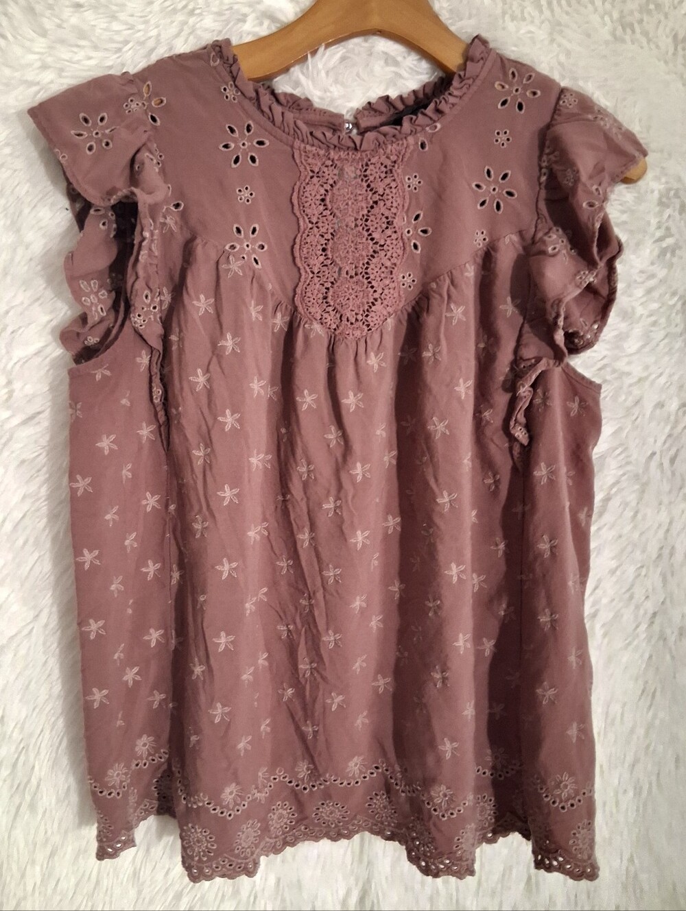 Torrid Boho Blouse Dusy Rose 1XL - Picture 2 of 3